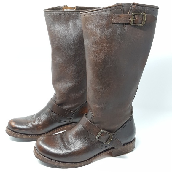 Frye Shoes - Frye Veronica Slouch Pull-On Leather Boots